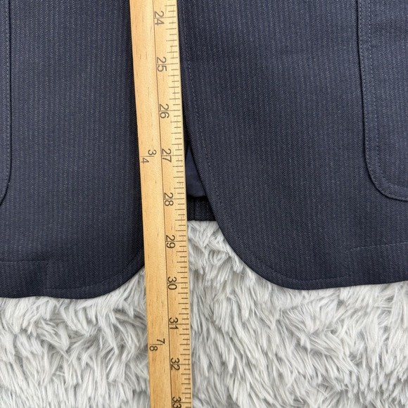 Wallace‎ & Barnes Blazer Men's 42R (fits 44) Navy Subalpino Wool Unlined J Crew - Picture 4 of 11